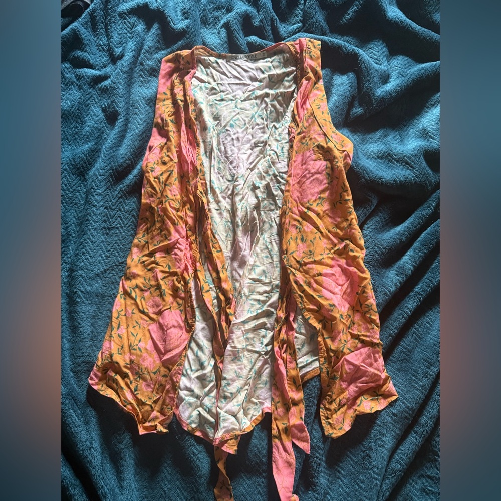 Novella Royale bathing suit cover up - Flamenco Copper print